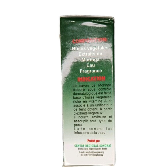 Songhai Organic Natural Moringa Bar Soap Smooth Skin - Picture 3 of 6